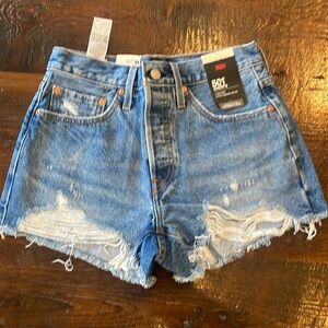 Levi’s 50 one denim shorts size 26 brand new with tags